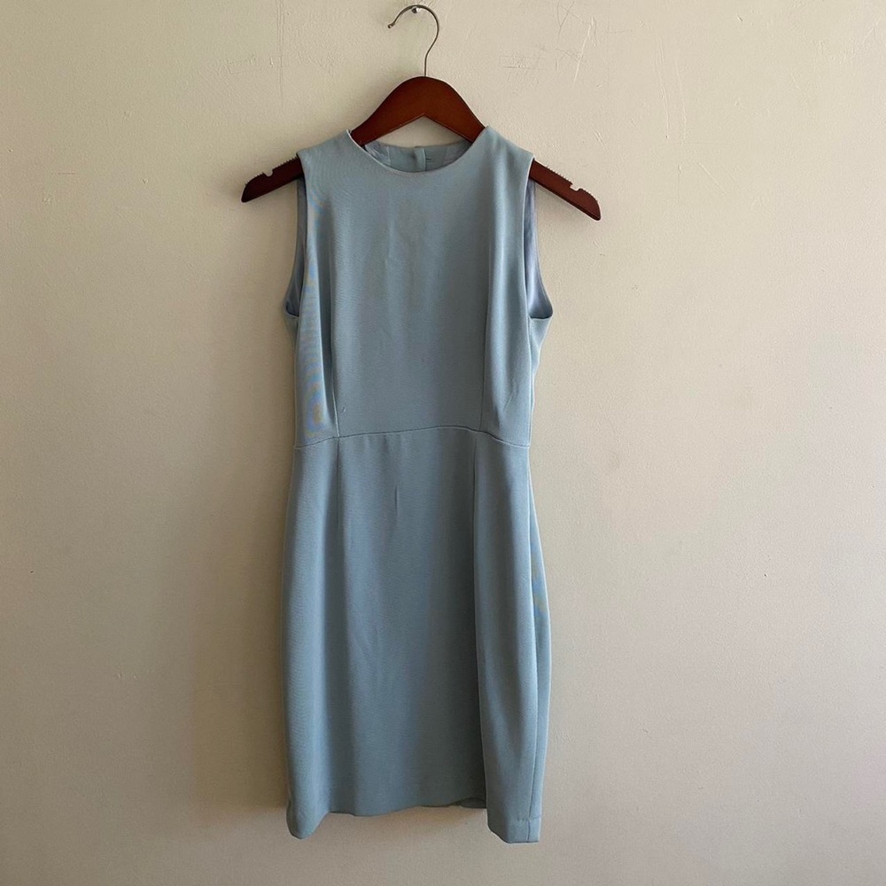 Vintage Blue Fitted Dress